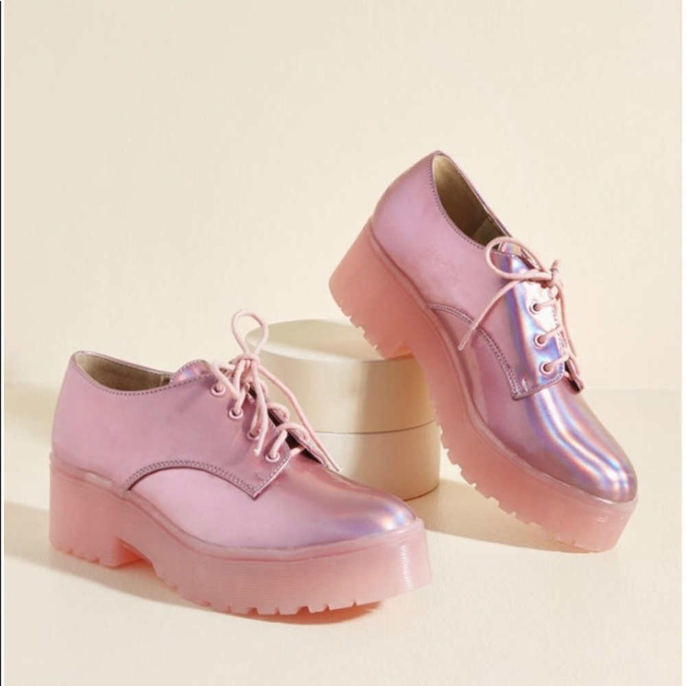 Modcloth Forever Flashy Flatform Pink Platforms
